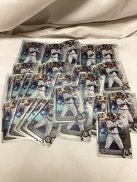 Oswaldo Cabrera New York Yankees Chrome Baseball Card Lot