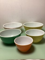 Pyrex Lot - Autumn Harvest And Solid Colors