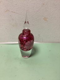 Vandermark Signed Art Glass Perfume Bottle