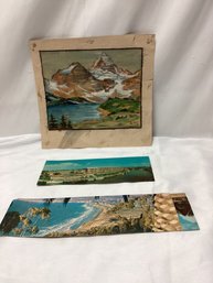 Vintage Postcards And Artwork Lot