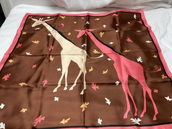 Giraffe Silk Scarf - Japan Made