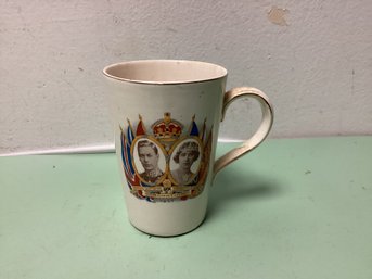 1937 George VI Coronation Mug With Princess Elizabeth