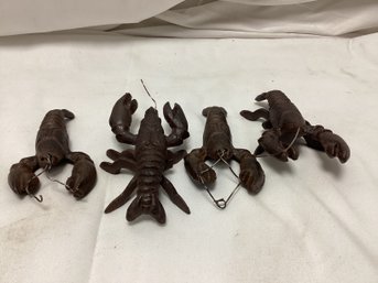 Cast Iron Lobster Figures