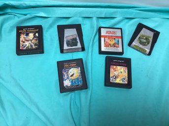 Atari Game Lot - Pac Man, Return Of The Jedi, And More