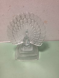 Cristal D'arques France Lead Crystal Peacock