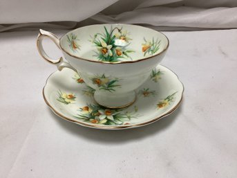 Hammersley Daffodils Teacup And Saucer