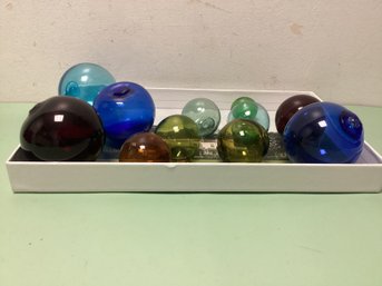 Witches Glass Ball Lot