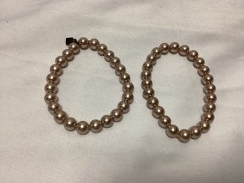 Pair Of Vintage Pearl Bracelets