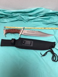 Wooden Handle Knife With Sheath