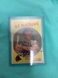 1957 Topps Ed Mathews Baseball Card