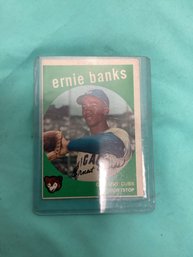 1959 Topps Ernie Banks Baseball Card