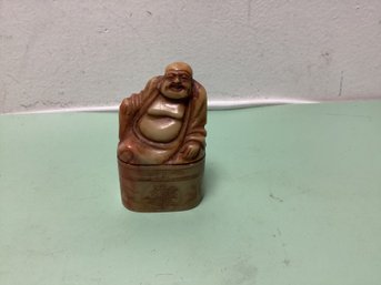 Buddah Stone Shou Shan Stone Mid Century Figurine