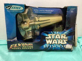 Sith Infiltrator Star Wars Episode 1 Flying Action Model Rocket