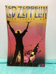 Led-zeppelin Over Europe '80 Tour Poster