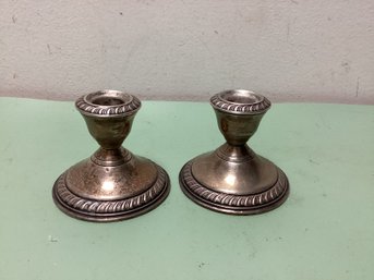 Sterling Silver Candle Holders