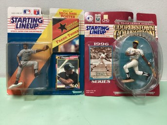 Roberto Clemente & Frank Thomas Starting Lineup Figures