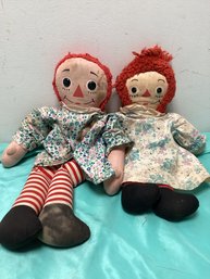 Raggedy Anne & Andy Vintage Dolls