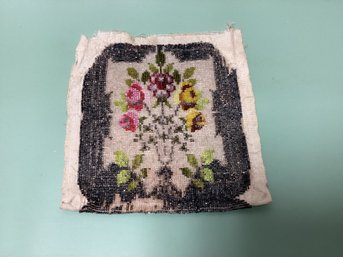 Antique Beaded Floral Purse