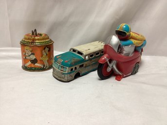 Vintage Tin Toy Lot