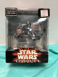 Darth Maul Mini Clock Star Wars Episode 1 Action Figure