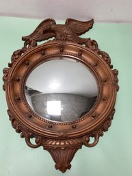 Vintage Syroco Wood Federal Eagle Bullseye Mirror