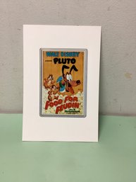 Vintage Walt Disney Present's Pluto Post Card