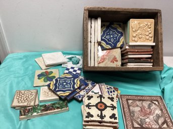 Vintage Ceramic Tile Lot