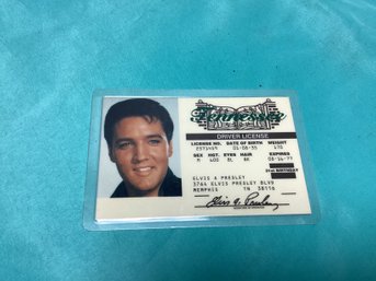 Elvis Collector's Drivers License