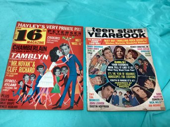 Vintage Teen Stars Yearbook And 16 Magazine