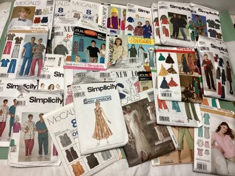 Large Lot Of Sewing Patterns