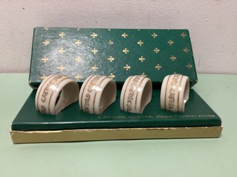 Lenox China Filigree Napkin Rings