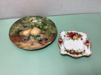 Limoge And Royal Albert Fine China Plates