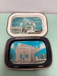 New York World's Fair 1964 - 1965 & Expo 67 Tin Trays