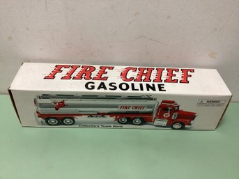 Fire Chief Gasoline Collectors Truck Bank - NIB