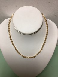 14k Gold Clasp Vintage Pearl Necklace