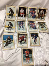 Bee Hive Facsimile Signed Hickey Oversized Cards - Gretzky And More