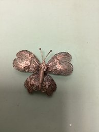 Vintage Filigree Butterfly Pin