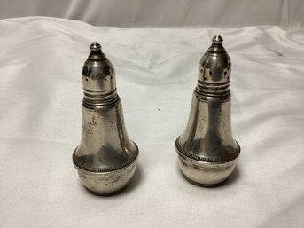 Sterling Silver Weighted Salt And Pepper Shakers