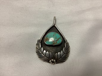 Native American Turquoise Stone Pendant