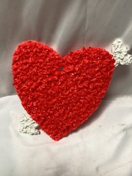 1970s Cupid Heart Valentine's Day Popcorn Art