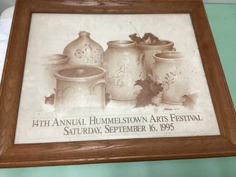 1995 Hummelstown Arts Festival Framed Advertising