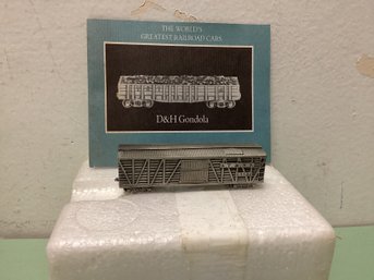 The Franklin Mint D&h Gondola Pewter Train