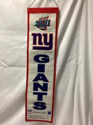 New York Giants XLII Superbowl Banner