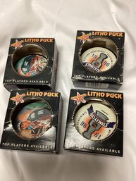 Litho Hockey Puck Lot