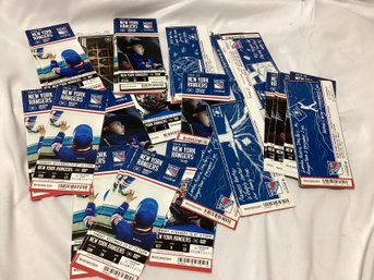 New York Rangers Ticket Stub Lot