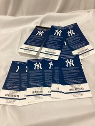 New York Yankees Ticket Stubs