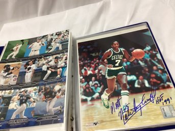 Binder Full Of Sports Autographs 8 X 10