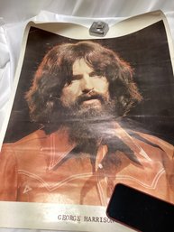 1970s George Harrison The Beatles Poster