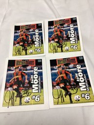 Jeff Moore Soccer Signed 3 X 5 Pictures