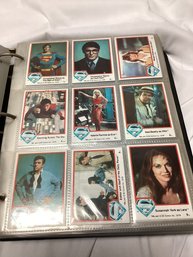 1970s DC Superman Cards And Stickers -binder Full